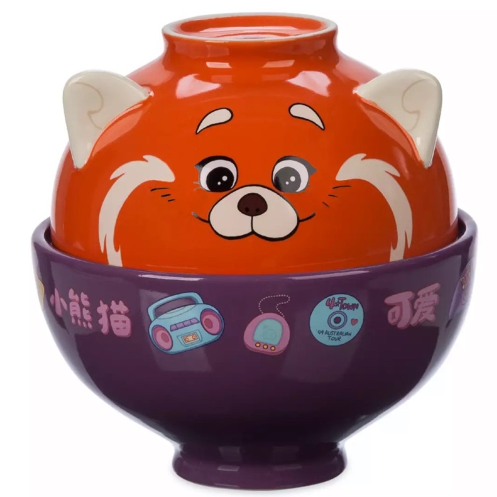 Rare Turning Red Noodle Bowl Set NIB